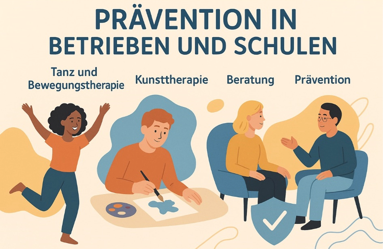 Claudi Schulz -  Tanz- und Bewegungstherapeutin, Kunsttherapeutin und psychologische Beraterin - Therapieschritte